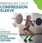 Run Forever Calf Compression Sleeves for Men and Women - Leg Compression Sleeve - Footless Compression Socks for runners