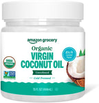 Amazon Grocery, Organic Virgin Coconut Oil, 15 Fl Oz