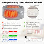 Heated Waist Belt, Heating Pad for Low Back and Belly, Women’s Cordless Heating Belt for Period Cramps - Rechargeable & Slim Design