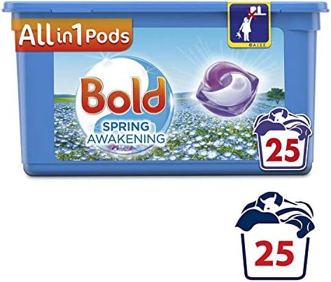 Bold All-in-1 Pods Washing Liquid Capsules Spring Awakening 25 Washes