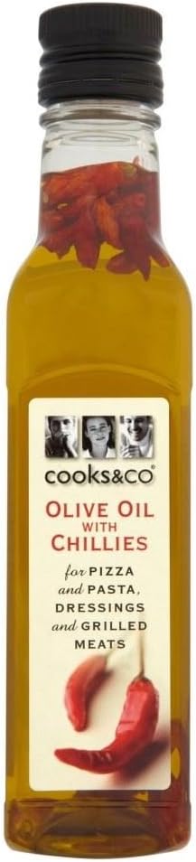 Cooks & Co Olive Oil with Chillies (250ml) - Pack of 2