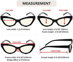 Eyekepper 4-Pack Reading Glasses Blue Light Blocking Cat-eye Computer Glasses Readers Women