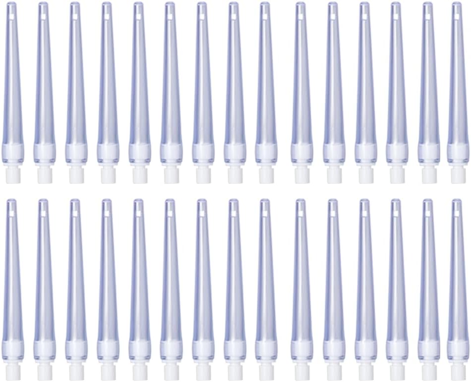 Replacement Flexible Tips with connectors. Reusable Accessories for Coffee & Water Colon Cleanse. 30 Tips Included. Detox for Men and Women