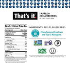 That's it. Variety Pack 100% Natural Real Fruit Bar, Best High Fiber Vegan, Gluten Free Healthy Snack, Paleo for Children & Adults, Non GMO No Added Sugar, No Preservatives Energy Food (12 Pack)