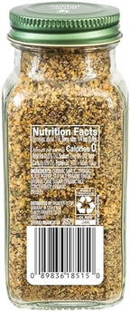 Simply Organic Garlic Pepper, 3.73 Ounce Jar, Blended with Pepper Sea Salt and Onion for Robust Flavor to any Dish