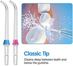 Replacement Classic Jet Tips Compatible with Waterpik Water Flossers and Other Brand Oral Irrigators, Flosser Refill Replacement Heads, Classic Jet Nozzle Accessories (6-Pack)