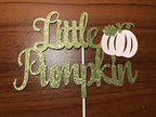Little Pumpkin Cake Topper Gold and Pink Little Pumpkin Baby Shower Cake Topper for Little Pumpkin 1st Birthday Baby Shower Cake Supplies