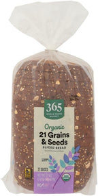 365 by Whole Foods Market Organic 21 Grains & Seeds Bread, 22 OZ