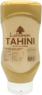 Lebanon - Tahini, 100% Sesame Paste, 17.6 oz (500g), Squeezable Bottle