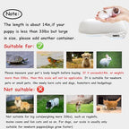 Small Animals Digital Pet Scale for Dogs Cats, Portable Electronic Kitchen Food Weighing Scales Max 33 lbs, LCD Scale with Tray, for Food, Puppy, Kitten, Lizard, Hamster, Tortoise, Helping