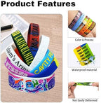 10-5000 Pcs Custom Rubber Bracelet Bulk - Personalized Silicone Wristbands with Debossed Text/Icon - Customizable Silicone Bracelets for Motivational, Fundraising, Events, Promotions, Gifts, Awareness
