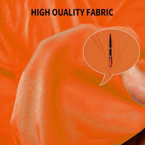 Fun and Function Space Explorers Body Sock Calming Sensory for Adults Full Body Sock Sensory Sack Large (55” X 27”) / 142 * 71 Cm(Orange,Large/L)