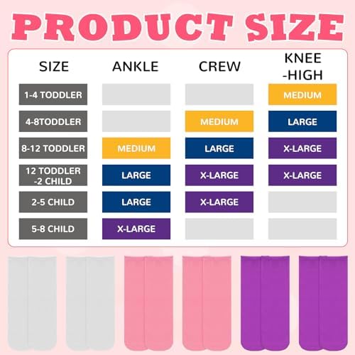 Shinymoon 6 Pair Seamless Afo Interface Socks Sensory Seamless Interface Cotton Non Binding Socks