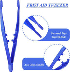 First Aid Tweezers, Plastic Tweezers, Disposable Forceps for Medical, Crafts, Dressing, Gauze, Lab, School, Elementary Science