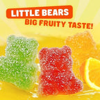 Guatemalan Gummy Bears 2 lb – Assorted Flavors (Orange, Peach, Cherry, Grape, Cranberry, Apple), Gelatin Based Gummies, Bulk Jelly Fruit Candy in Resealable Bag