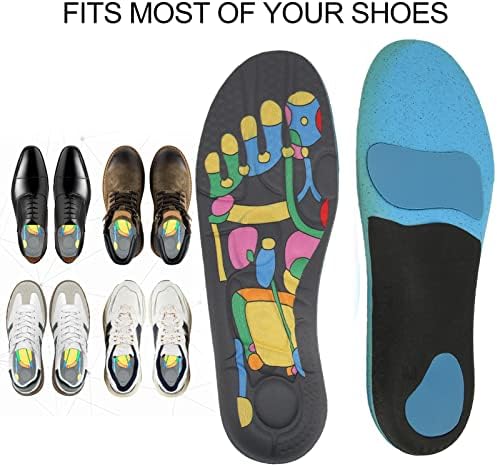 Magnetic Insole, Acupressure Massage Shoe Inserts for Plantar Fasciitis, Orthotic Insole for Men Women Pain Relief(S Code)