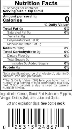 Marie Sharp's Hot Habanero Pepper Sauce, 5 oz – Authentic Belizean Hot Sauce with Fresh Red Habanero Peppers (Pack of 6)
