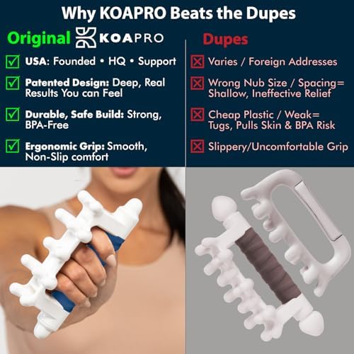 KOA PRO Facia Blaster Tool for Cellulite Area - Trigger Point Massage Tool for Deep Tissue, Full Body Massage, Back and Neck Massager, Muscle Massager for Legs, Fascia Massage Tool