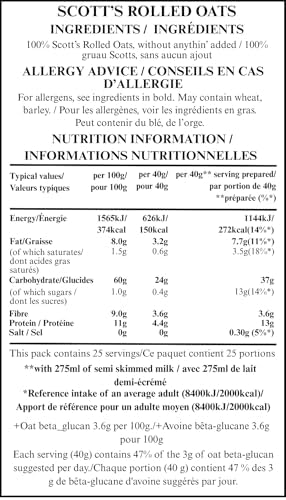 Scott's Porage Oats Original (1Kg) - Pack of 2