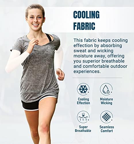 Aegend Sun Protection Cooling Arm Sleeves Compression - Tattoo Cover up - Sun Sleeves for Men Women Youth