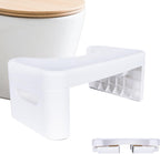 6.7 inch Folding Toilet Stool,White Foldable Bathroom Potty Step Stool for All Ages - Sitting Posture Foot Stool.
