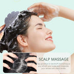 3PCS Hair Scalp Massager Shampoo Brush - Scalp Care Comb with Handle and Soft Silicone Bristles - for Wet and Dry Hair, Removes Dandruff,Relieves Itching