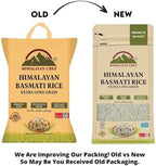 Himalayan Chef Basmati Rice,Extra Long Grain Rice Fluffy Quick Cooking Aromatic - 10 lbs.(Packaging May Vary)