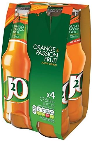 J2O Orange & Passion Fruit 4 x 275ml
