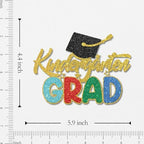 Kindergarten Grad Cake Topper Preschool Graduation Cake Decorations Out Pre-K Class of 2026 Graduation Party Decorations Supplies for Kids Children Boys Girls Glitter