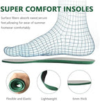 CCSOFTIME Insoles for Men and Women Replacement Shoe Inserts for Comfort Shock Absorption Breathable Shoe Liners for Running Walking, Hiking, Working, Trim to Fit Black W8-11/M6-9