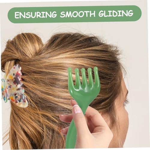 Scalp Massager Comb 2pcs Resin Scalping Tool for Head Face Neck Portable Scalp Scraper for Travel