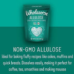Wholesome Sweeteners 12-Ounce Allulose Sweetener, Zero Calorie Sugar Substitute, Keto Friendly, Non GMO, Non-Erythritol, Gluten Free & Vegan Sweetener, 1 Pack