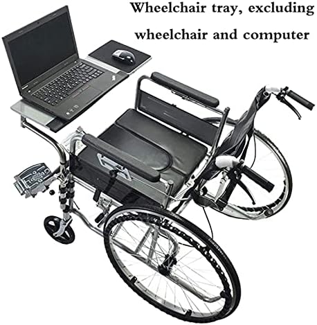 Wheelchair Lap Tray - Adjustable Height, Portable Desk for Elderly and Patients - Ideal for Writing, Reading, Eating and Resting - Wheelchair Accessories