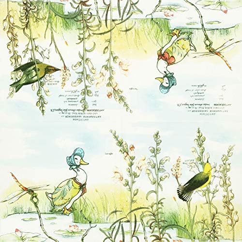 Zelten Colored Paper Napkins, 20 Count Shabby Chic Napkins for Wedding, Dinner Tea Party Shower Cocktail Napkins (Goose)