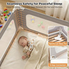 MagicFox 3 Piece King Size Bed Rail for Toddlers, Upgraded Height Adjustable Baby Bed Rail Guard, Thickened Child Safety Bed Rails for King Size Beds (78.7"x78.7"x74.8" Gray)