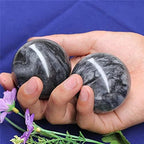 Dark Gray Baoding Ball, Chinese Health Sports Massage Ball, Used for Decompression Hand Exercise Ball (2 inches in Diameter) Boxed