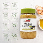 Badia Minced Garlic in Olive Oil, 16 oz – Fresh Minced Garlic, Bold Flavor for All Purpose Cooking, Gluten Free