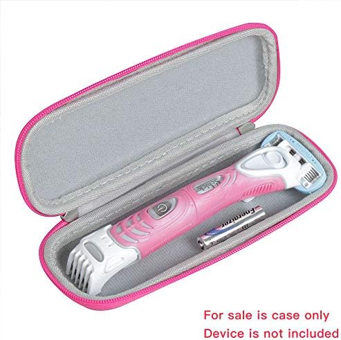 Hermitshell Hard EVA Protective Travel Case Carrying Pink Fits Schick Hydro Silk TrimStyle Moisturizing Razor Women Bikini Trimmer
