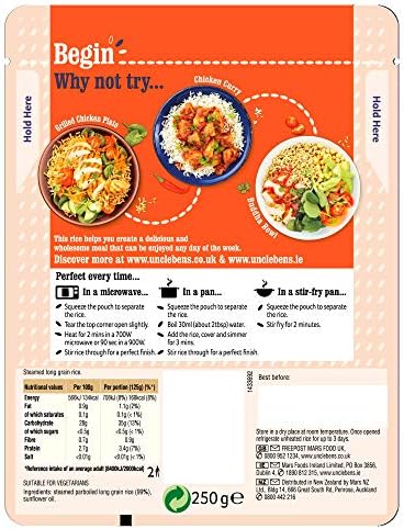 Uncle Ben's Express Long Grain Rice 250G