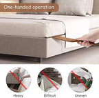 NiHome Mattress Lifter for Changing Sheets Bed Skirts, Bed Making Tool for Bed Making Easier, Sheet Tucker Tool Protect Your Back, Hand, Reduce Excess Strain, Mattress Tucker Paddle (Single)