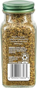 Simply Organic Italian Seasoning, 0.95 Ounce, Organic Herbs, Oregano, Majoram, Thyme, Rosemary, Basil, Sage, Kosher, NonGMO