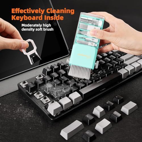 Laptop Screen Keyboard Cleaner Kit, All in 1 Electronics Cleaning Tool for MacBook iPad iPhone Pro Cell Phone, Brush Tool for Tablet, Computer, PC Monitor,TV Camera Lens with Patent