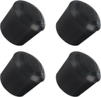METALLIXITY Chair Leg Tips Caps (19mm 3/4 Inch) 4Pcs, Round Rubber Chair Leg Caps Floor Protectors - for Furniture Chair Table Legs, Black