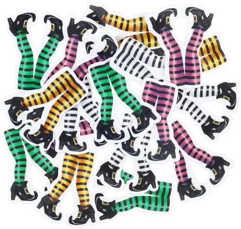 40 Pcs Edible Halloween Cupcake Toppers Edible Witch Cupcake Topper Witch Cake Decors Halloween Party Cake Decoration Supplies