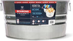 Behrens High Grade Steel 2GS 15 Gal Silver Galvanized Steel Round Tub