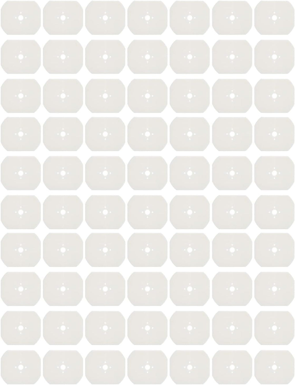 Eyeglasses Lens Template Blanks Highly Robust Scratch Extended Lifespan 65x55mm White Lens Templates Eyeglasses Lens Blanks Pattern Lens Template for Maker Len Template Blanks Eyeglasses Maker Pattern