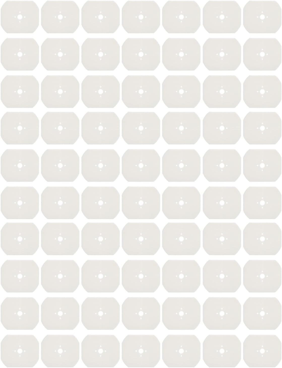 Eyeglasses Lens Template Blanks Highly Robust Scratch Extended Lifespan 65x55mm White Lens Templates Eyeglasses Lens Blanks Pattern Lens Template for Maker Len Template Blanks Eyeglasses Maker Pattern