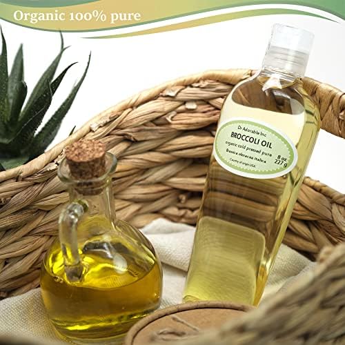 Dr Adorable - 8 oz - Broccoli Seed Oil - 100% Pure Natural Organic Cold Pressed