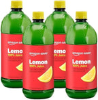 Happy Belly 100% Lemon Juice | 32 fl oz | Bottle | Pack of 4