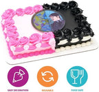 Wednesday Addams Cake Topper | Large Stained Glass Effect Cake Decoration By DecoPac, Ready To Use Topper, 4.8", Food Safe